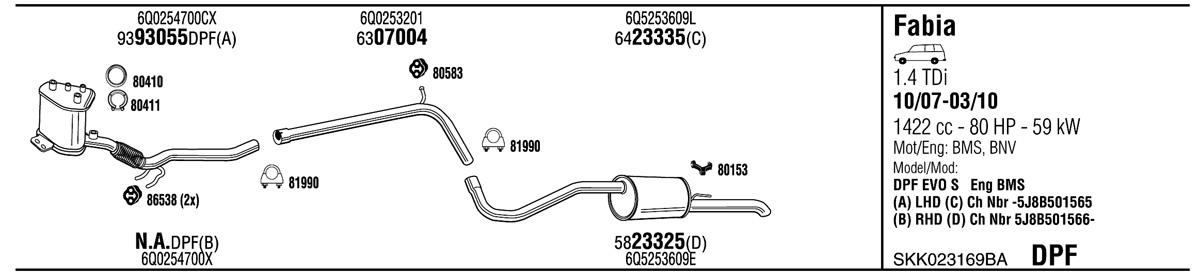 Walker SKK023169BA Система випуску відпрацьованих газів SKK023169BA: Приваблива ціна - Купити у Польщі на 2407.PL!