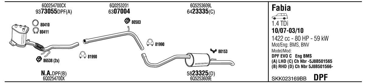 Walker SKK023169BB Exhaust system SKK023169BB: Buy near me in Poland at 2407.PL - Good price!