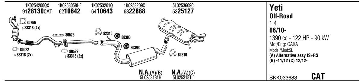 Walker SKK033683 Exhaust system SKK033683: Buy near me in Poland at 2407.PL - Good price!