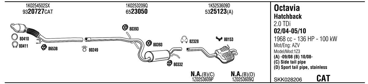 Walker SKK028206 Глушитель SKK028206: Отличная цена - Купить в Польше на 2407.PL!