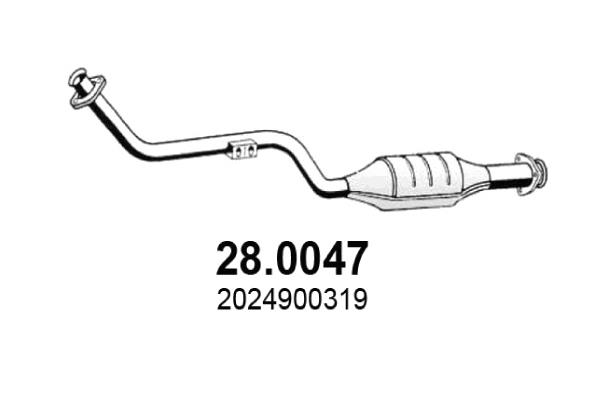 Asso 28.0047 Catalytic Converter 280047: Buy near me in Poland at 2407.PL - Good price!