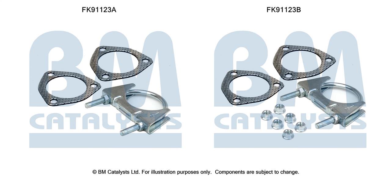 BM Catalysts FK91123 Mounting Kit, catalytic converter FK91123: Buy near me in Poland at 2407.PL - Good price!