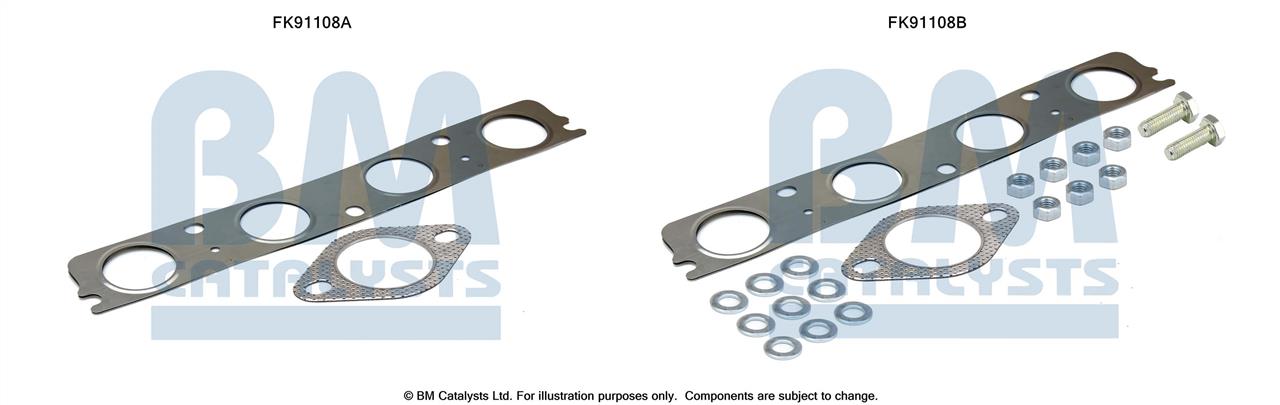 BM Catalysts FK91108 Mounting Kit, catalytic converter FK91108: Buy near me at 2407.PL in Poland at an Affordable price!