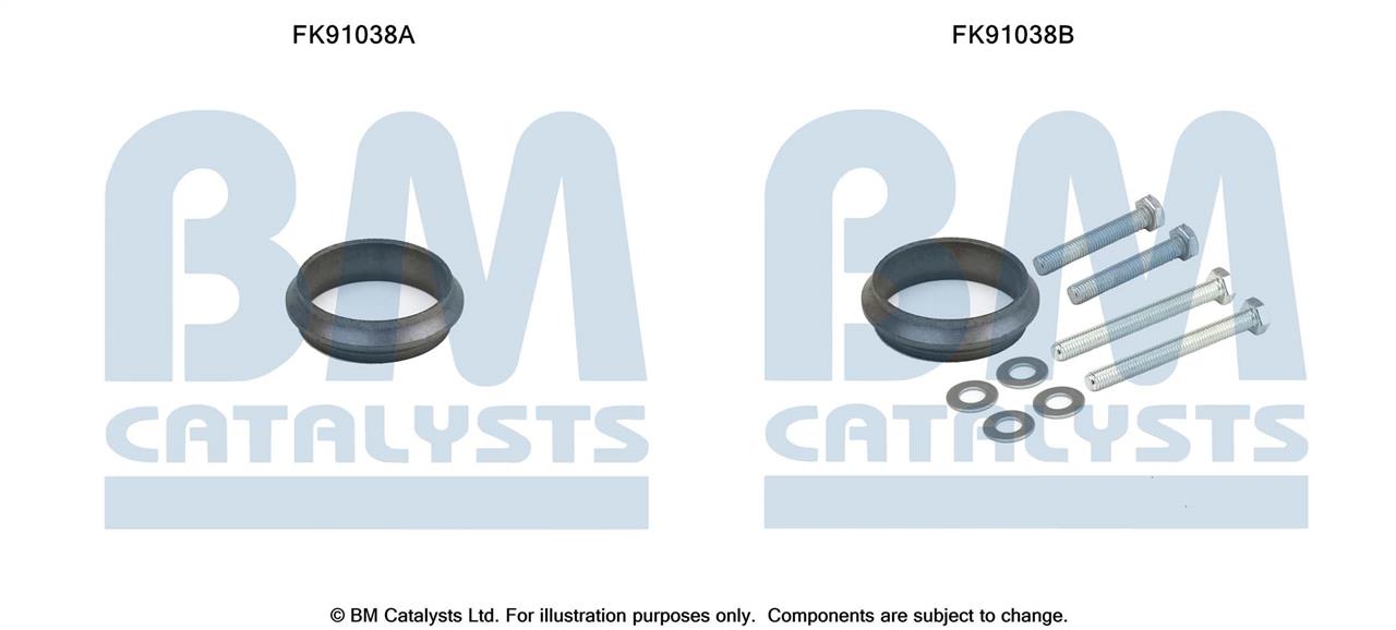 BM Catalysts FK91038 Mounting Kit, catalytic converter FK91038: Buy near me at 2407.PL in Poland at an Affordable price!