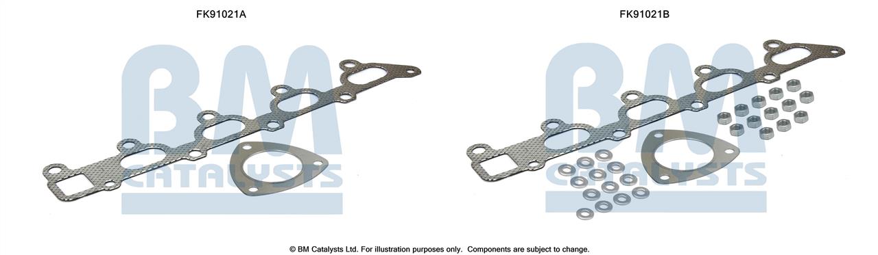 BM Catalysts FK91021 Mounting Kit, catalytic converter FK91021: Buy near me at 2407.PL in Poland at an Affordable price!