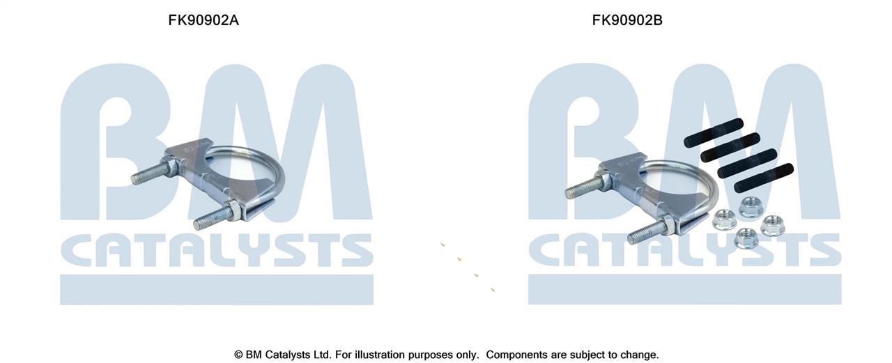 BM Catalysts FK90902 Монтажный комплект, катализатор FK90902: Отличная цена - Купить в Польше на 2407.PL!