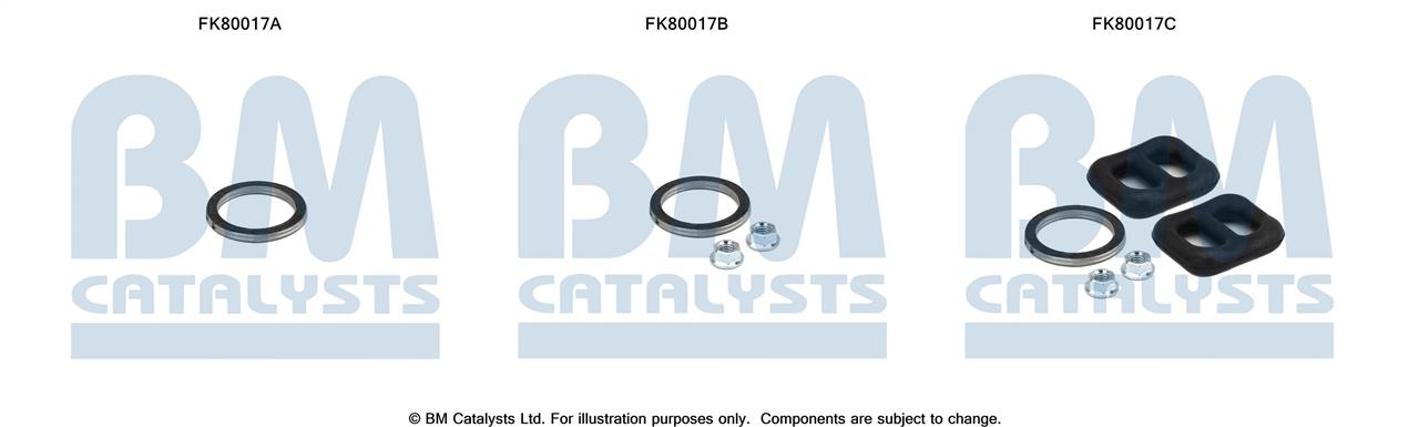 BM Catalysts FK80017 Mounting Kit, catalytic converter FK80017: Buy near me in Poland at 2407.PL - Good price!