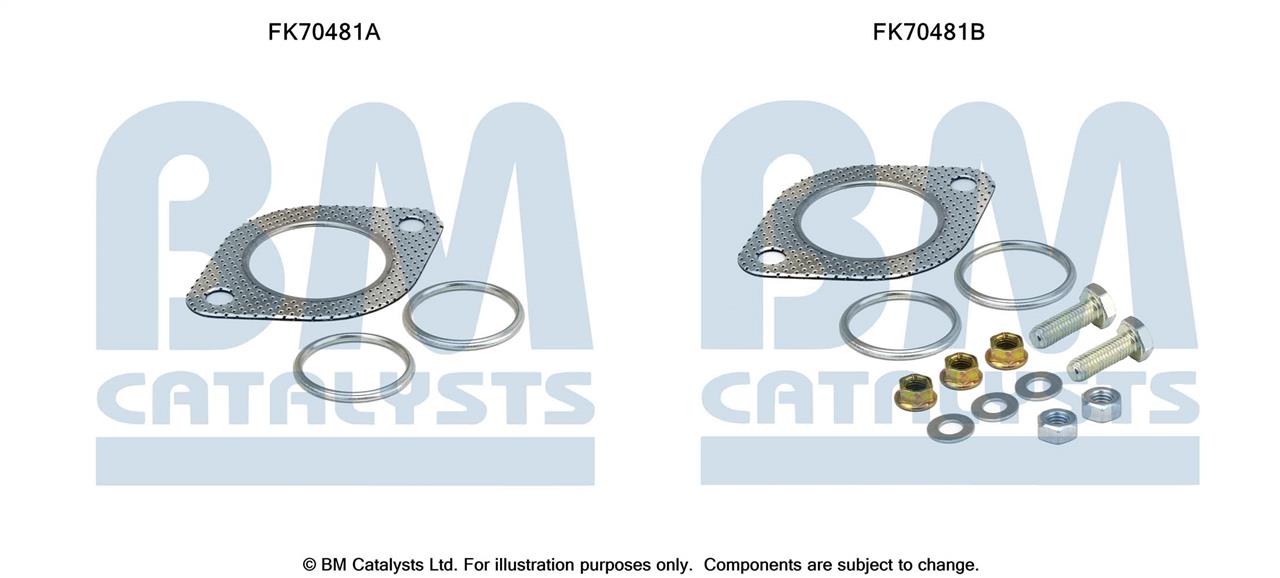 BM Catalysts FK70481 Комплект монтажний кріплень вихлопної системи FK70481: Приваблива ціна - Купити у Польщі на 2407.PL!