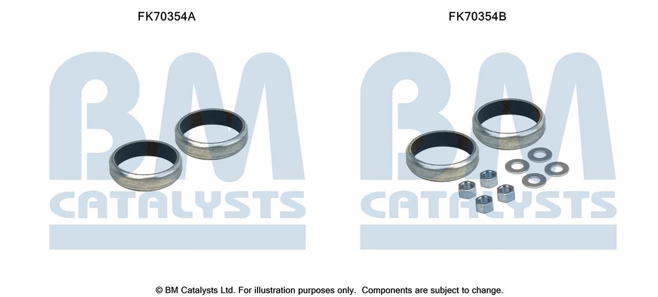 BM Catalysts FK70354 Zestaw montażowy części mocujących układu wydechowego FK70354: Dobra cena w Polsce na 2407.PL - Kup Teraz!