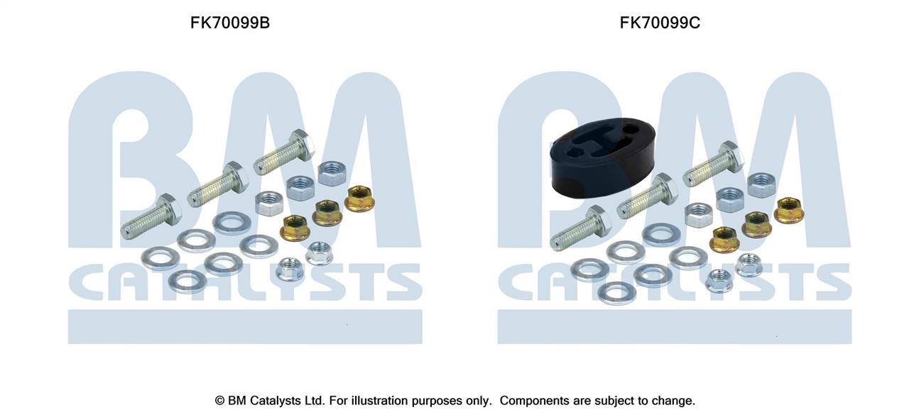 BM Catalysts FK70099 Montagesatz für Auspuffanlagenhalter FK70099: Kaufen Sie zu einem guten Preis in Polen bei 2407.PL!
