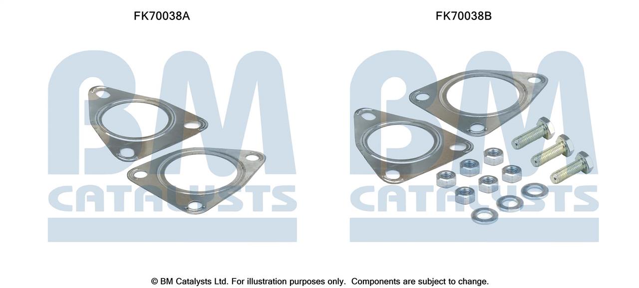 BM Catalysts FK70038 Montagesatz für Auspuffanlagenhalter FK70038: Kaufen Sie zu einem guten Preis in Polen bei 2407.PL!