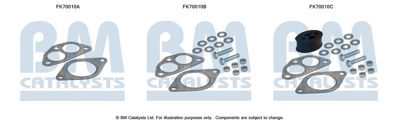 BM Catalysts FK70010 Mounting kit for exhaust system FK70010: Buy near me in Poland at 2407.PL - Good price!