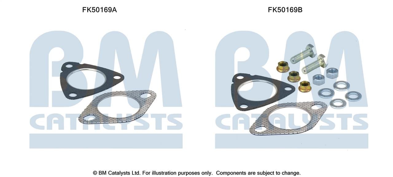 BM Catalysts FK50169 Montagesatz für Auspuffanlagenhalter FK50169: Kaufen Sie zu einem guten Preis in Polen bei 2407.PL!