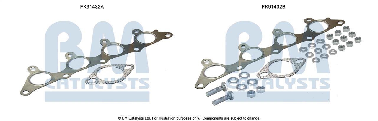 BM Catalysts FK91432 Mounting Kit, catalytic converter FK91432: Buy near me at 2407.PL in Poland at an Affordable price!