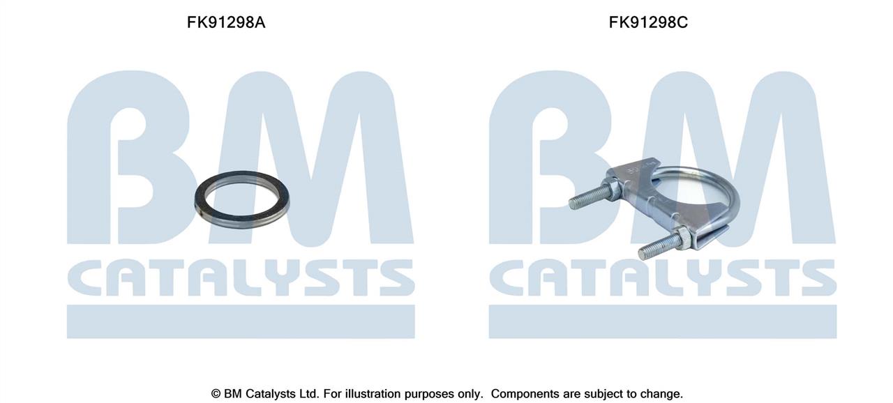 BM Catalysts FK91298 Монтажный комплект, катализатор FK91298: Отличная цена - Купить в Польше на 2407.PL!