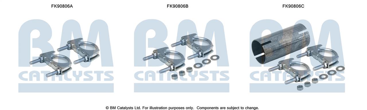 BM Catalysts FK90806 Mounting Kit, catalytic converter FK90806: Buy near me in Poland at 2407.PL - Good price!