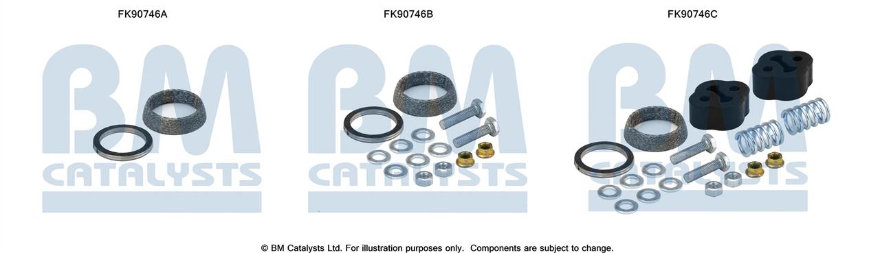 BM Catalysts FK90746 Mounting Kit, catalytic converter FK90746: Buy near me in Poland at 2407.PL - Good price!