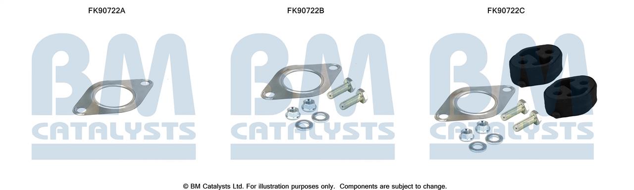 BM Catalysts FK90722 Монтажный комплект, катализатор FK90722: Купить в Польше - Отличная цена на 2407.PL!