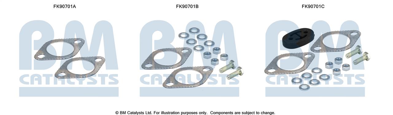 BM Catalysts FK90701 Montagesatz, Katalysator FK90701: Kaufen Sie zu einem guten Preis in Polen bei 2407.PL!