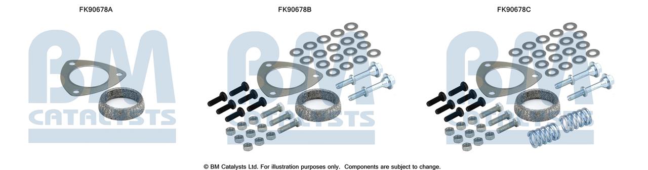 BM Catalysts FK90678 Zestaw montazowy, katalizator FK90678: Dobra cena w Polsce na 2407.PL - Kup Teraz!