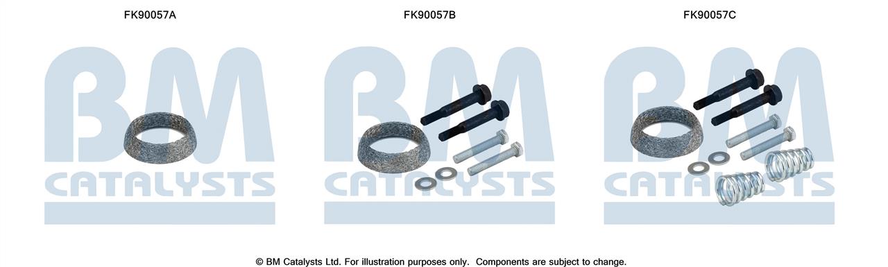 BM Catalysts FK90057 Монтажный комплект, катализатор FK90057: Отличная цена - Купить в Польше на 2407.PL!