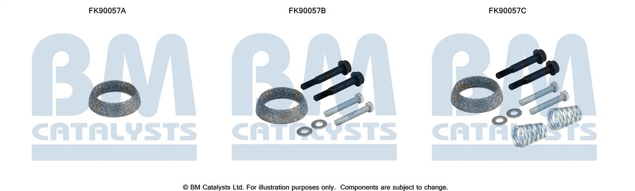 BM Catalysts FK90057 Zestaw montazowy, katalizator FK90057: Dobra cena w Polsce na 2407.PL - Kup Teraz!