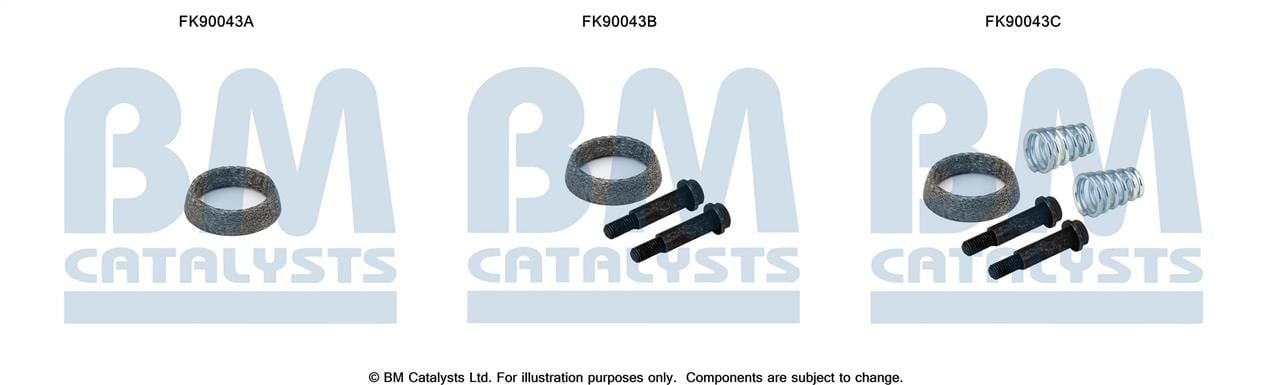 BM Catalysts FK90043 Mounting Kit, catalytic converter FK90043: Buy near me in Poland at 2407.PL - Good price!
