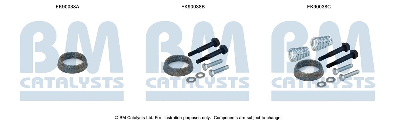 BM Catalysts FK90038 Монтажный комплект, катализатор FK90038: Отличная цена - Купить в Польше на 2407.PL!