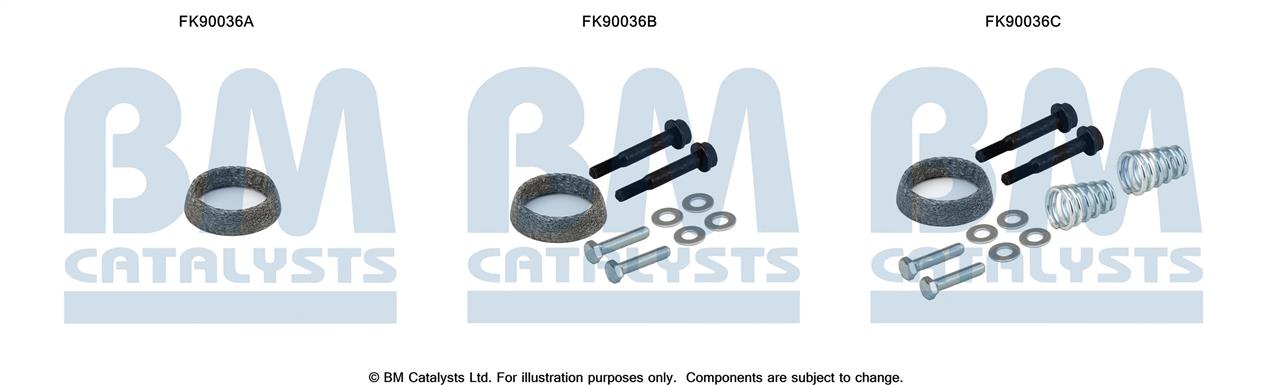 BM Catalysts FK90036 Монтажный комплект, катализатор FK90036: Отличная цена - Купить в Польше на 2407.PL!