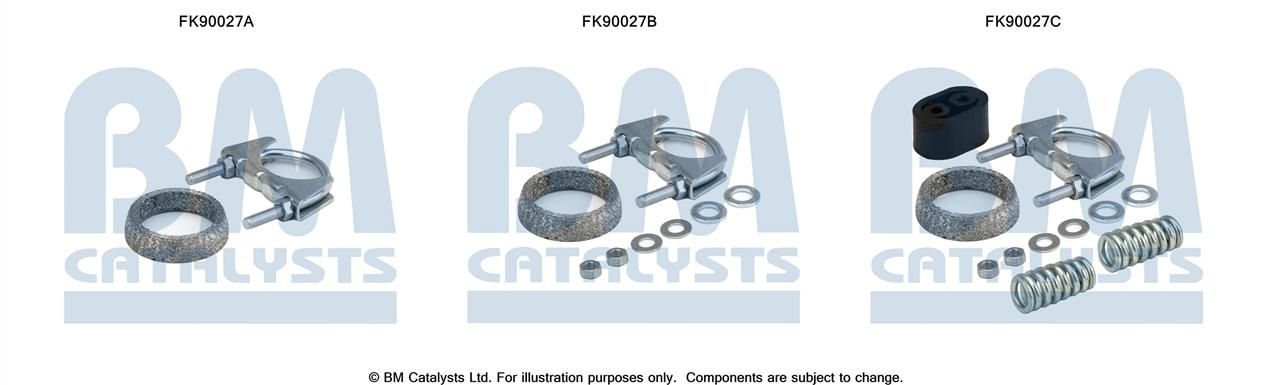 BM Catalysts FK90027 Montagesatz, Katalysator FK90027: Kaufen Sie zu einem guten Preis in Polen bei 2407.PL!