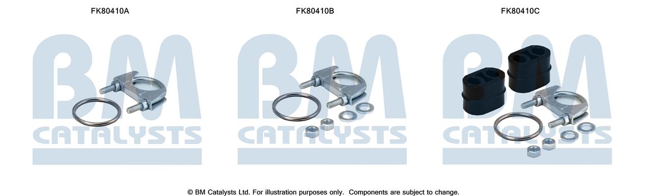 BM Catalysts FK80410 Монтажный комплект, катализатор FK80410: Отличная цена - Купить в Польше на 2407.PL!