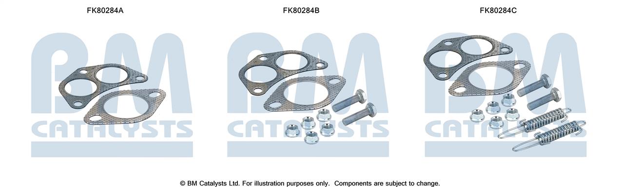 BM Catalysts FK80284 Zestaw montazowy, katalizator FK80284: Dobra cena w Polsce na 2407.PL - Kup Teraz!