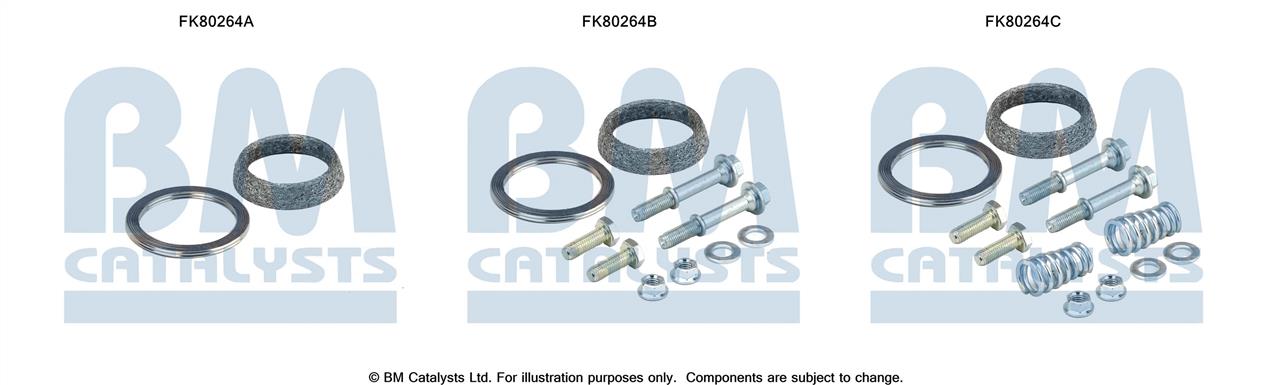 BM Catalysts FK80264 Монтажный комплект, катализатор FK80264: Отличная цена - Купить в Польше на 2407.PL!