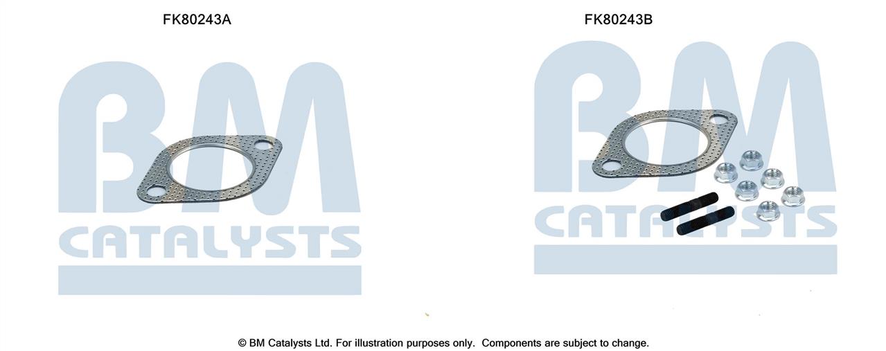 BM Catalysts FK80243 Монтажный комплект, катализатор FK80243: Отличная цена - Купить в Польше на 2407.PL!