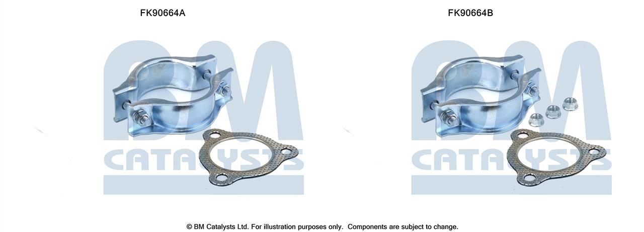 BM Catalysts FK90664 Mounting Kit, catalytic converter FK90664: Buy near me at 2407.PL in Poland at an Affordable price!