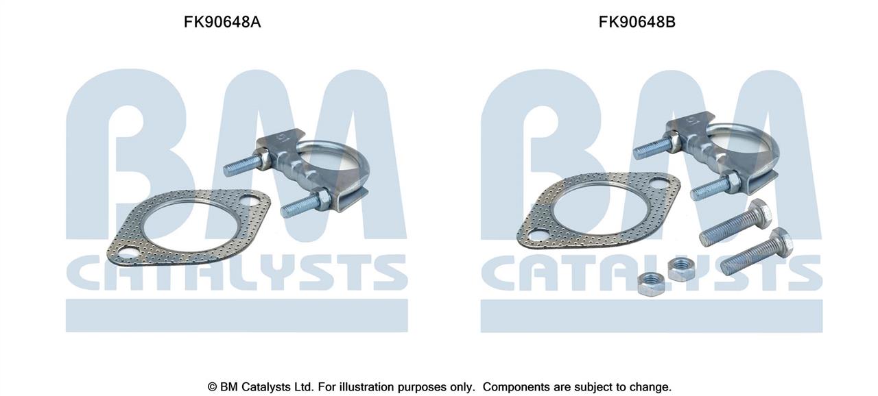 BM Catalysts FK90648 Zestaw montazowy, katalizator FK90648: Dobra cena w Polsce na 2407.PL - Kup Teraz!