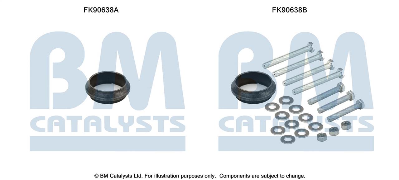 BM Catalysts FK90638 Mounting Kit, catalytic converter FK90638: Buy near me at 2407.PL in Poland at an Affordable price!