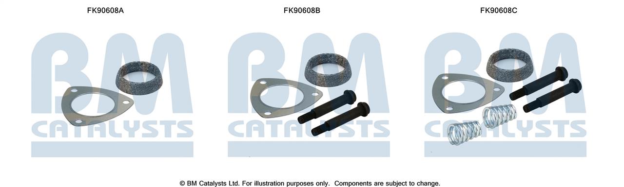 BM Catalysts FK90608 Mounting Kit, catalytic converter FK90608: Buy near me in Poland at 2407.PL - Good price!