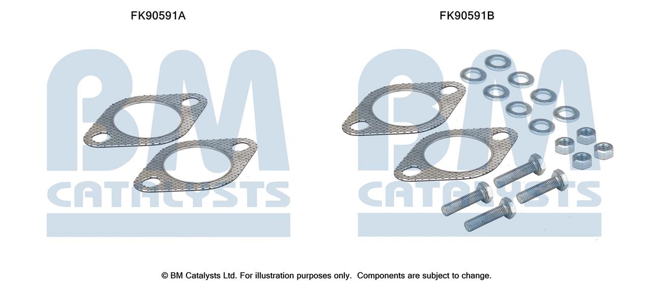 BM Catalysts FK90591 Montagesatz, Katalysator FK90591: Kaufen Sie zu einem guten Preis in Polen bei 2407.PL!