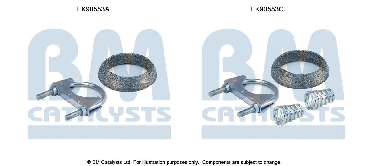 BM Catalysts FK90553 Mounting Kit, catalytic converter FK90553: Buy near me at 2407.PL in Poland at an Affordable price!
