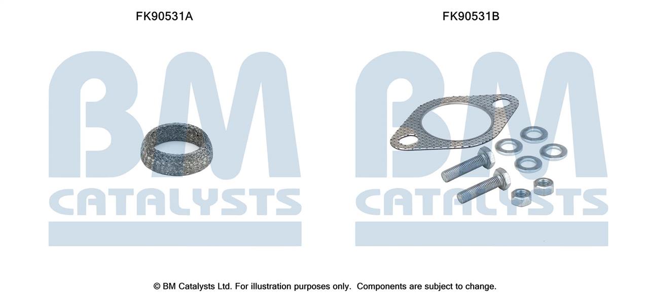 BM Catalysts FK90531 Монтажный комплект, катализатор FK90531: Отличная цена - Купить в Польше на 2407.PL!