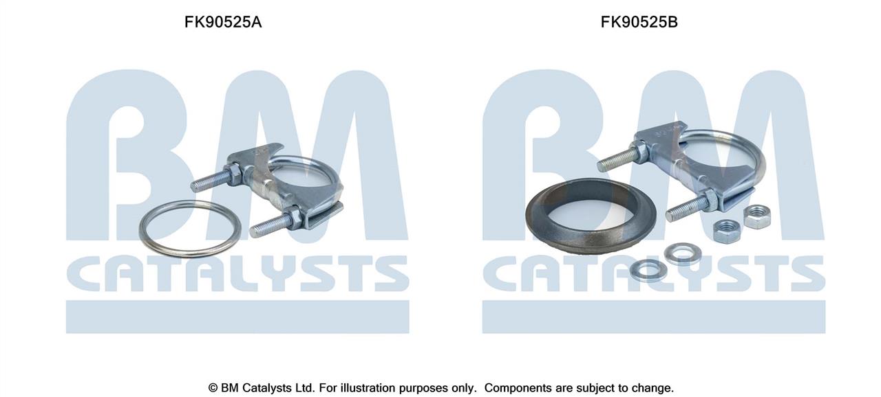 BM Catalysts FK90525 Mounting Kit, catalytic converter FK90525: Buy near me at 2407.PL in Poland at an Affordable price!