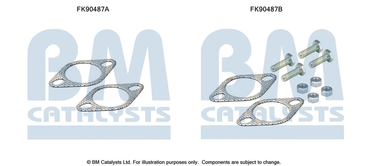 BM Catalysts FK90487 Mounting Kit, catalytic converter FK90487: Buy near me at 2407.PL in Poland at an Affordable price!