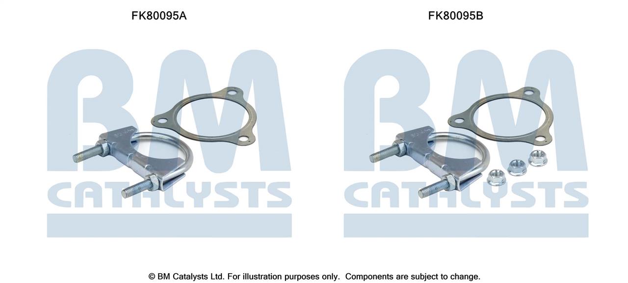 BM Catalysts FK80095 Mounting Kit, catalytic converter FK80095: Buy near me at 2407.PL in Poland at an Affordable price!