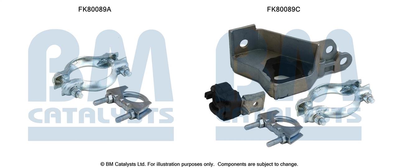 BM Catalysts FK80089 Mounting Kit, catalytic converter FK80089: Buy near me in Poland at 2407.PL - Good price!