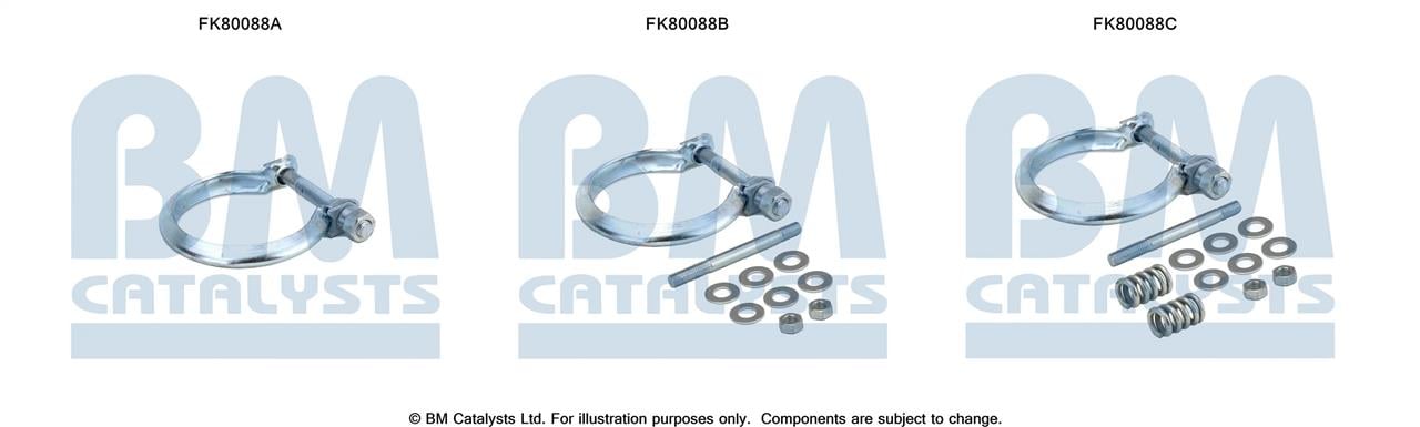 BM Catalysts FK80088 Монтажный комплект, катализатор FK80088: Отличная цена - Купить в Польше на 2407.PL!