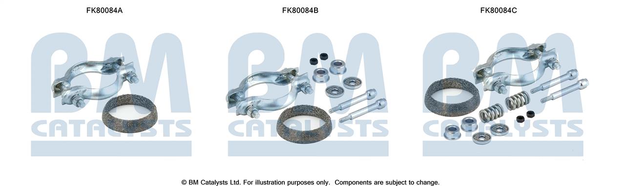 BM Catalysts FK80084 Mounting Kit, catalytic converter FK80084: Buy near me at 2407.PL in Poland at an Affordable price!