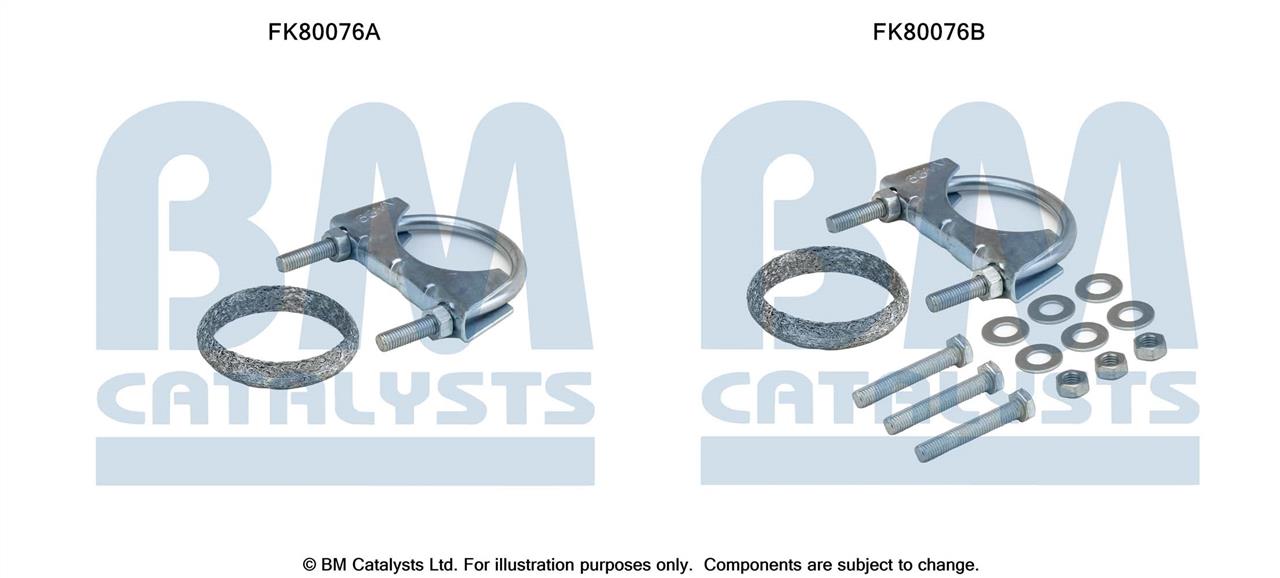 BM Catalysts FK80076 Монтажный комплект, катализатор FK80076: Отличная цена - Купить в Польше на 2407.PL!