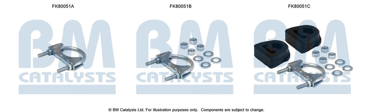 BM Catalysts FK80051 Комплект для монтажу, каталізатор FK80051: Приваблива ціна - Купити у Польщі на 2407.PL!