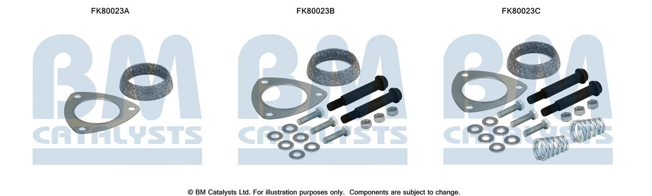 BM Catalysts FK80023 Mounting Kit, catalytic converter FK80023: Buy near me in Poland at 2407.PL - Good price!